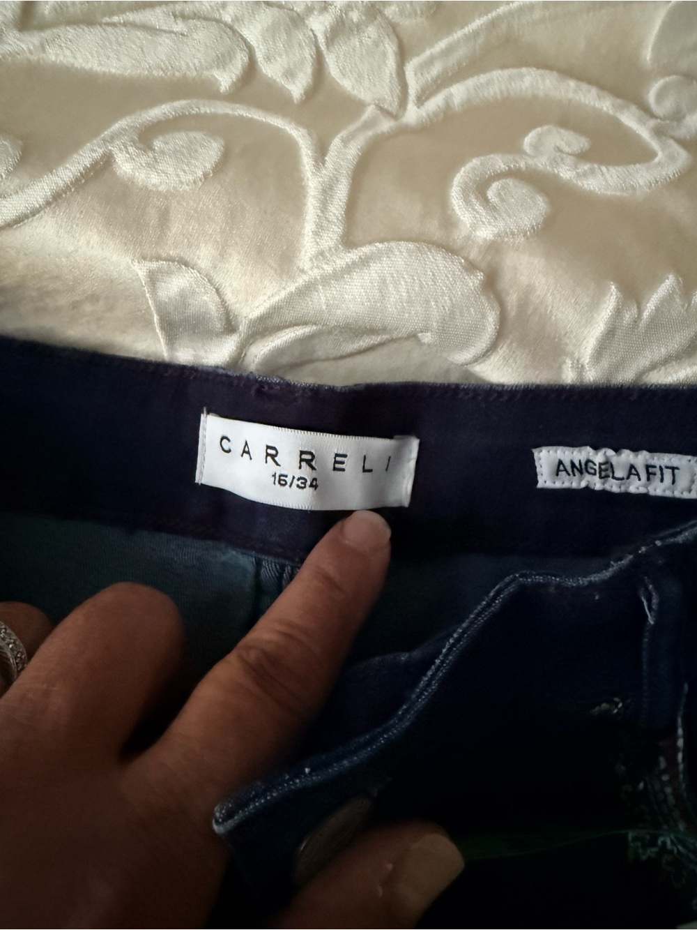 Carreli Jeans Dark wash with embroidery US34 - Picture 9 of 9